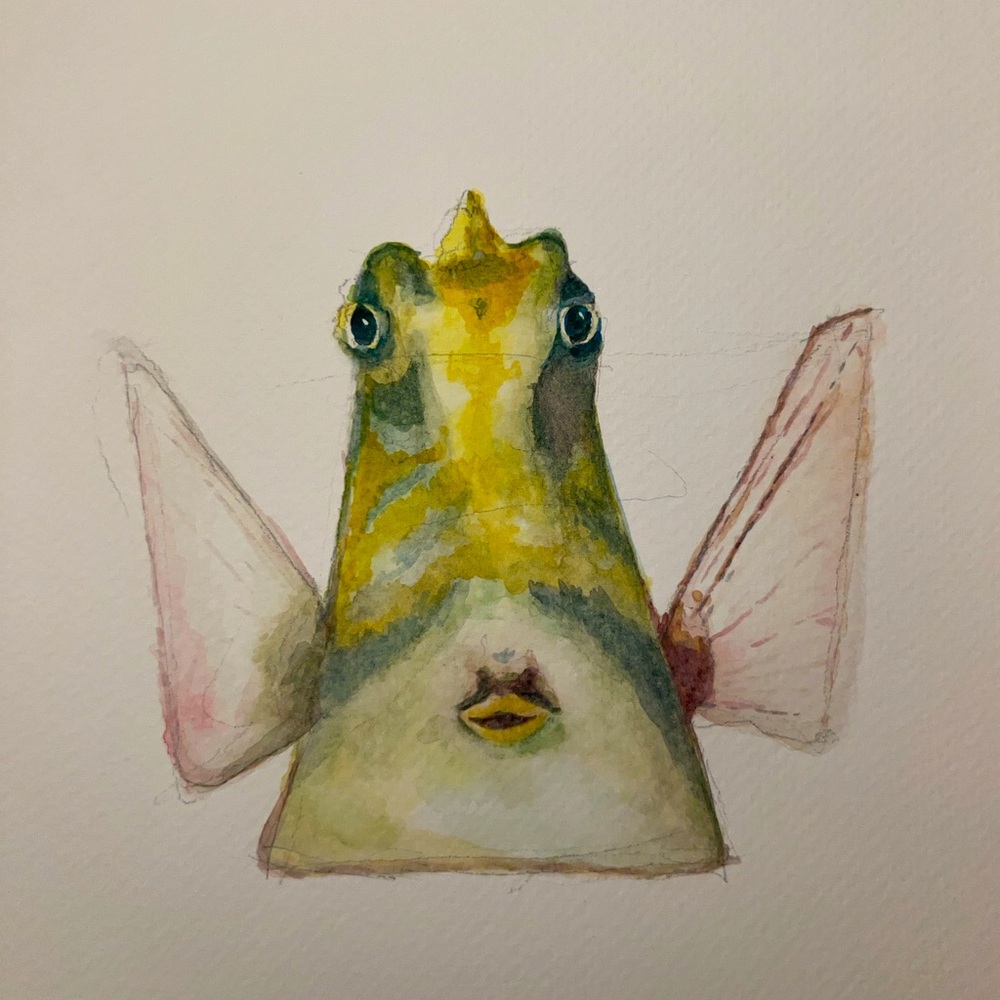 Watercolor Fish Art Print